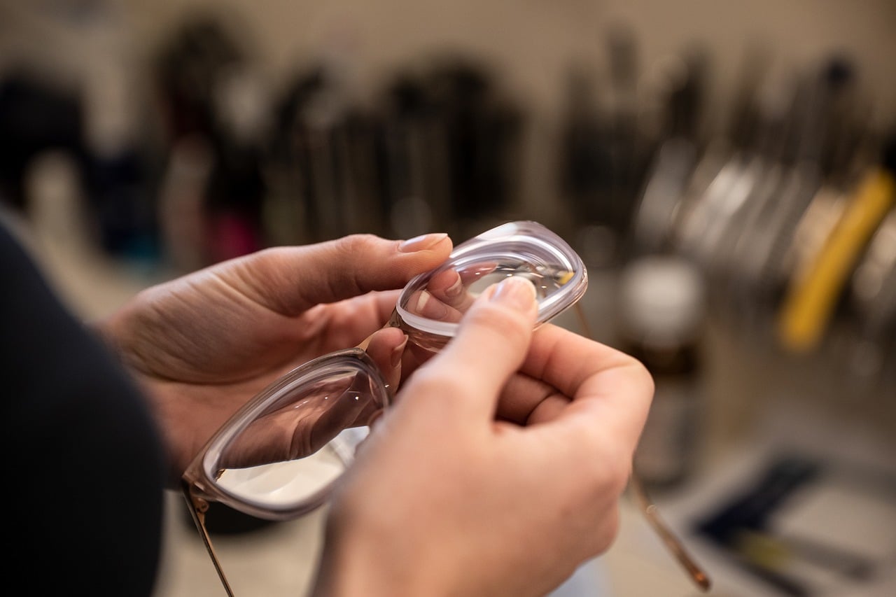 independent eyewear frames close up